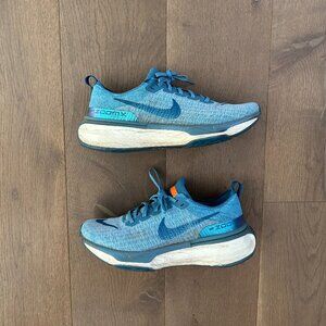 Nike ZoomX Invincible Run Flyknit 3, Men's size 10.5 Noise Aqua/Green Abyss/Blue